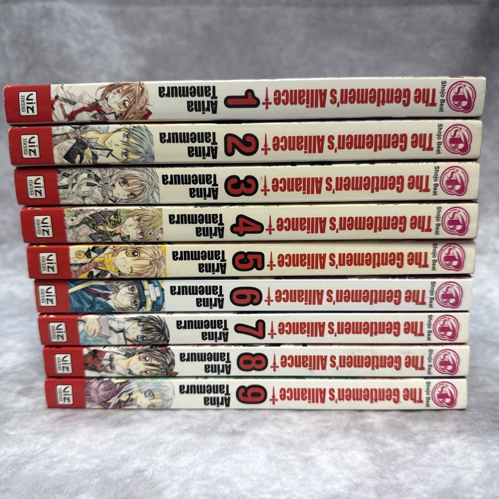 The Gentleman's Alliance Cross 1-9 English Manga Arina Tanemura Lot Shojo Beat